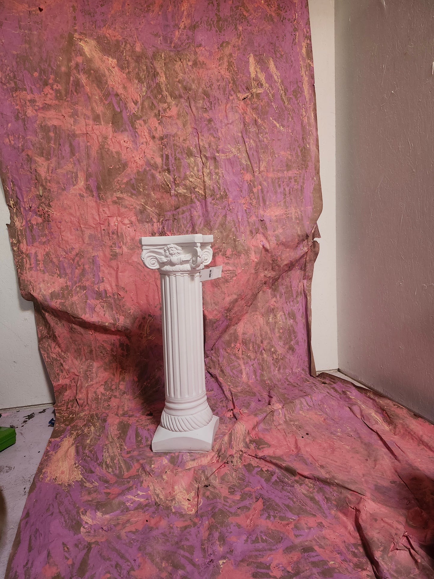Abstract Hand Painted Backdrop on scroll