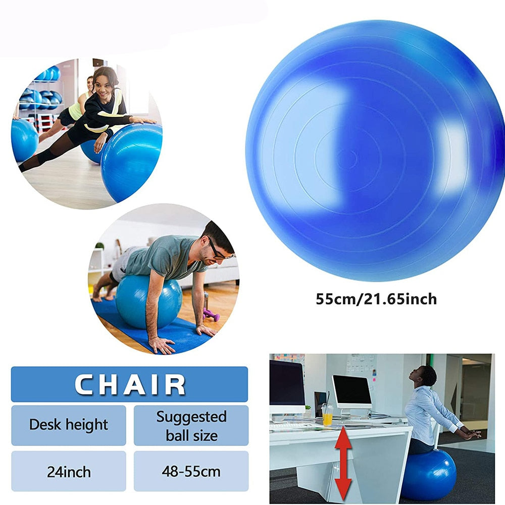 Sport Yoga balance Balls Gym Fitball Exercise Workout Fitness Pilate Ball