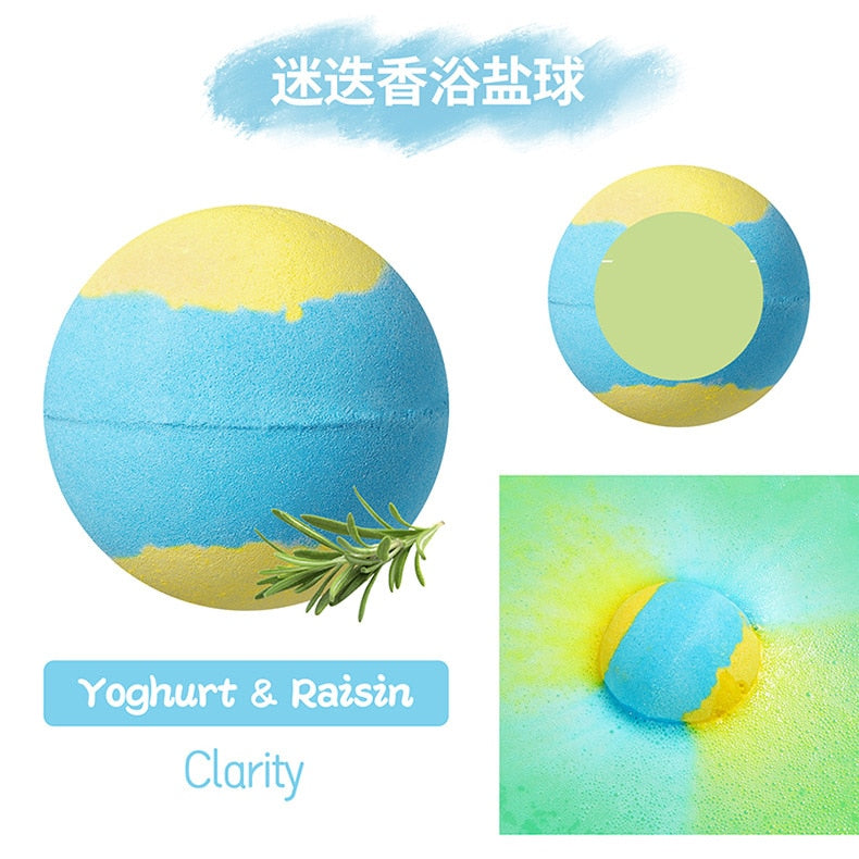 64g Bubble Small Bath Bombs Body Stress Relief Exfoliating Moisturizing Fragrances Aromatherapy SPA Salt Ball
