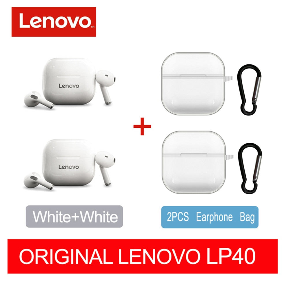 Original Lenovo LP40 Pro TWS Earphones Wireless Bluetooth 5.1 Sport Noise Reduction Headphones Touch Control 500mAH 2022 New