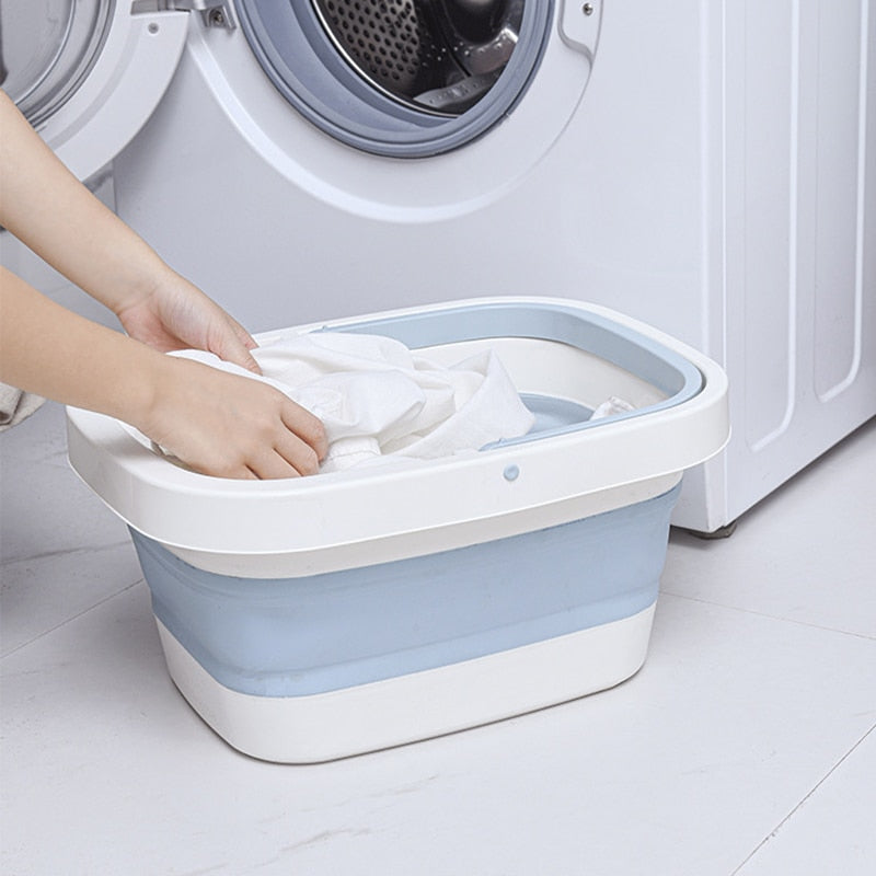 WIKHOSTAR Foldable Footbath Bathroom Foot Soaking Bucket Plain Foaming Massage Bucket Folding Sauna Bathtub Pedicure Bath