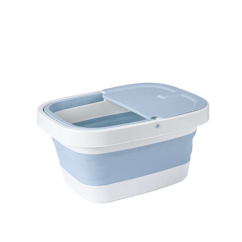 WIKHOSTAR Foldable Footbath Bathroom Foot Soaking Bucket Plain Foaming Massage Bucket Folding Sauna Bathtub Pedicure Bath
