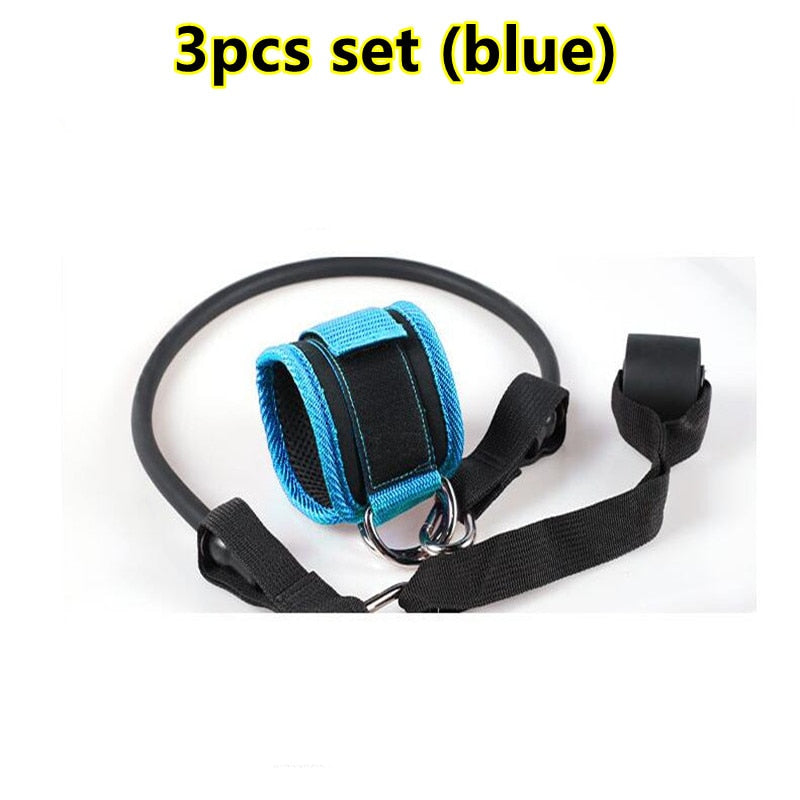 Gym Ankle Straps Double D-Ring Adjustable Neoprene Padded Cuffs