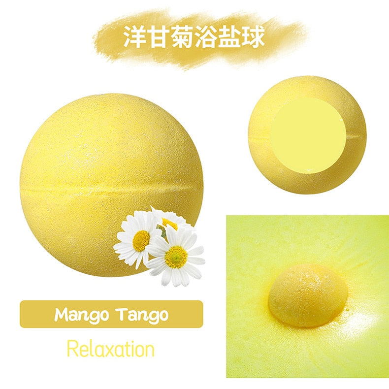 64g Bubble Small Bath Bombs Body Stress Relief Exfoliating Moisturizing Fragrances Aromatherapy SPA Salt Ball