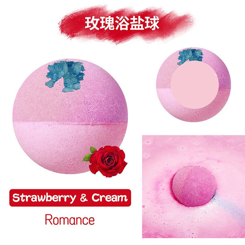 64g Bubble Small Bath Bombs Body Stress Relief Exfoliating Moisturizing Fragrances Aromatherapy SPA Salt Ball