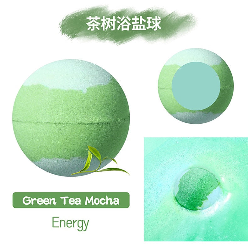 64g Bubble Small Bath Bombs Body Stress Relief Exfoliating Moisturizing Fragrances Aromatherapy SPA Salt Ball