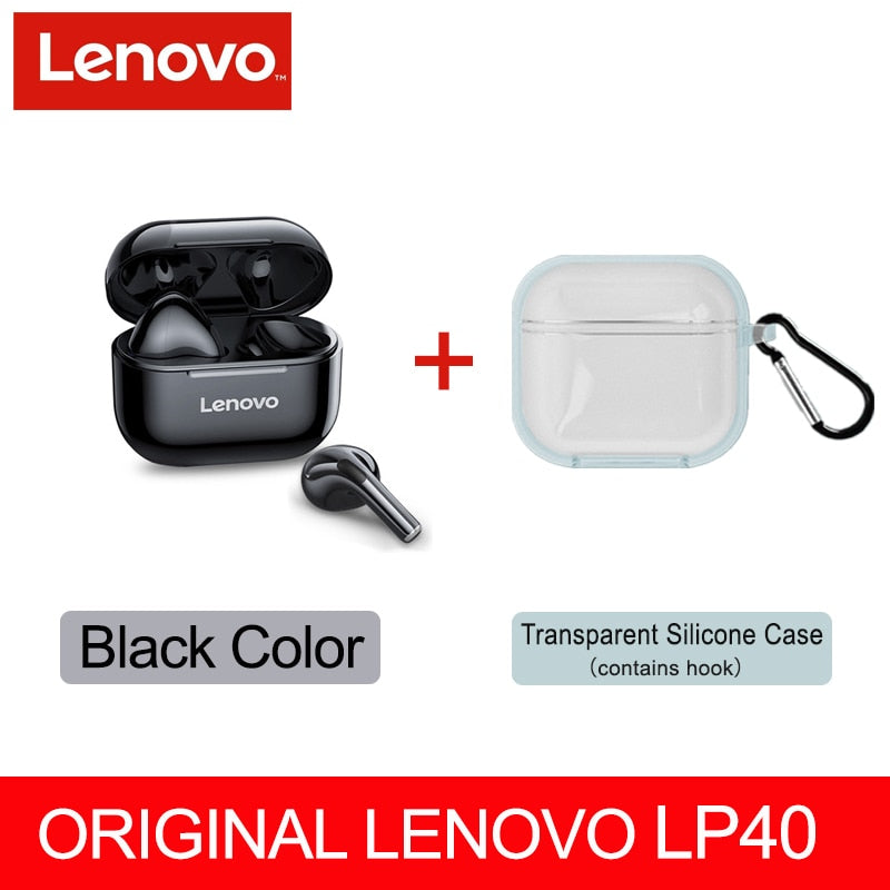 Original Lenovo LP40 Pro TWS Earphones Wireless Bluetooth 5.1 Sport Noise Reduction Headphones Touch Control 500mAH 2022 New