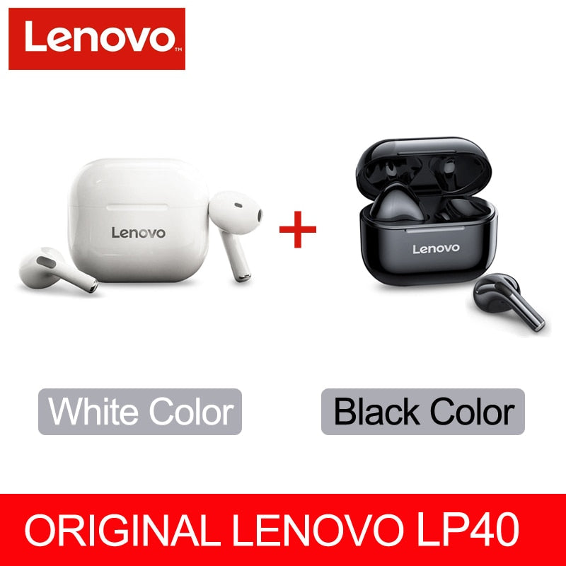 Original Lenovo LP40 Pro TWS Earphones Wireless Bluetooth 5.1 Sport Noise Reduction Headphones Touch Control 500mAH 2022 New