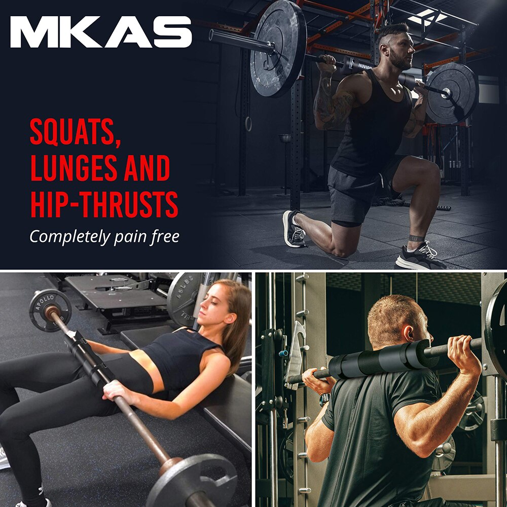 Fitness Weightlifting Barbell Pad - Foam Sponge Pad for Gym Training