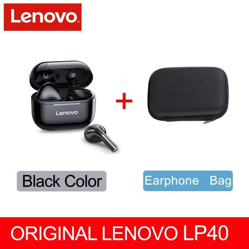 Original Lenovo LP40 Pro TWS Earphones Wireless Bluetooth 5.1 Sport Noise Reduction Headphones Touch Control 500mAH 2022 New