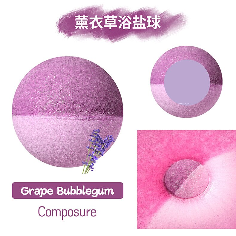 64g Bubble Small Bath Bombs Body Stress Relief Exfoliating Moisturizing Fragrances Aromatherapy SPA Salt Ball