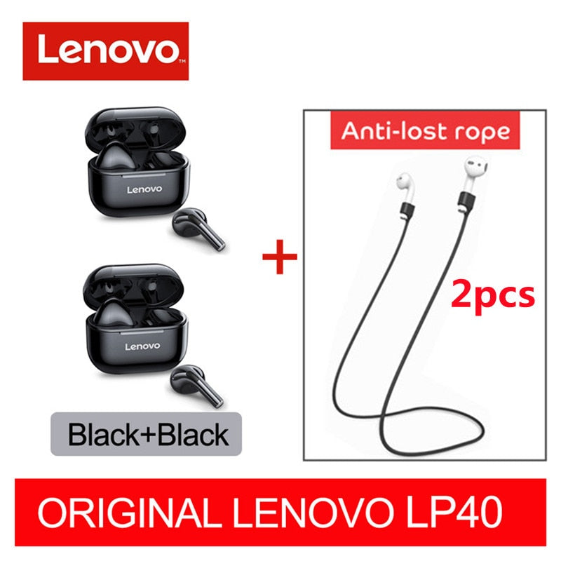 Original Lenovo LP40 Pro TWS Earphones Wireless Bluetooth 5.1 Sport Noise Reduction Headphones Touch Control 500mAH 2022 New