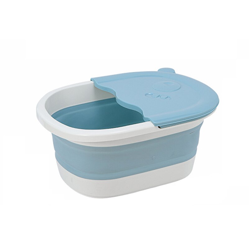 WIKHOSTAR Foldable Footbath Bathroom Foot Soaking Bucket Plain Foaming Massage Bucket Folding Sauna Bathtub Pedicure Bath