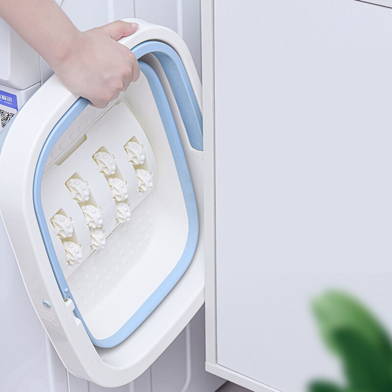 WIKHOSTAR Foldable Footbath Bathroom Foot Soaking Bucket Plain Foaming Massage Bucket Folding Sauna Bathtub Pedicure Bath