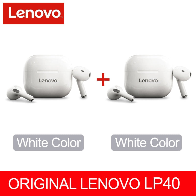 Original Lenovo LP40 Pro TWS Earphones Wireless Bluetooth 5.1 Sport Noise Reduction Headphones Touch Control 500mAH 2022 New