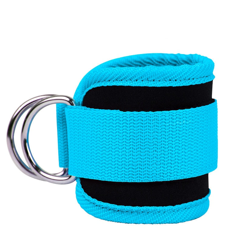 Gym Ankle Straps Double D-Ring Adjustable Neoprene Padded Cuffs