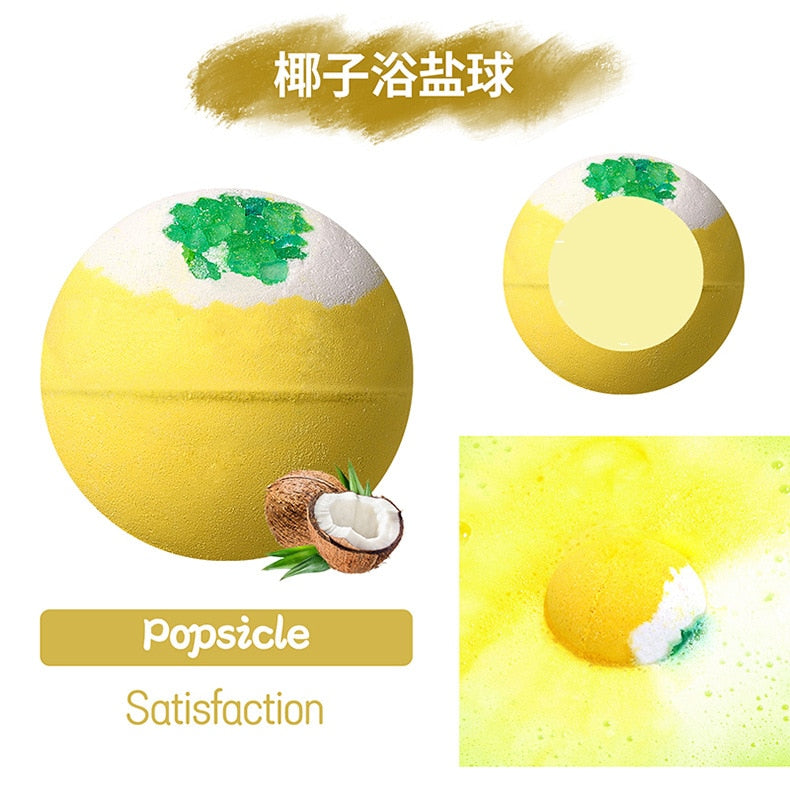 64g Bubble Small Bath Bombs Body Stress Relief Exfoliating Moisturizing Fragrances Aromatherapy SPA Salt Ball