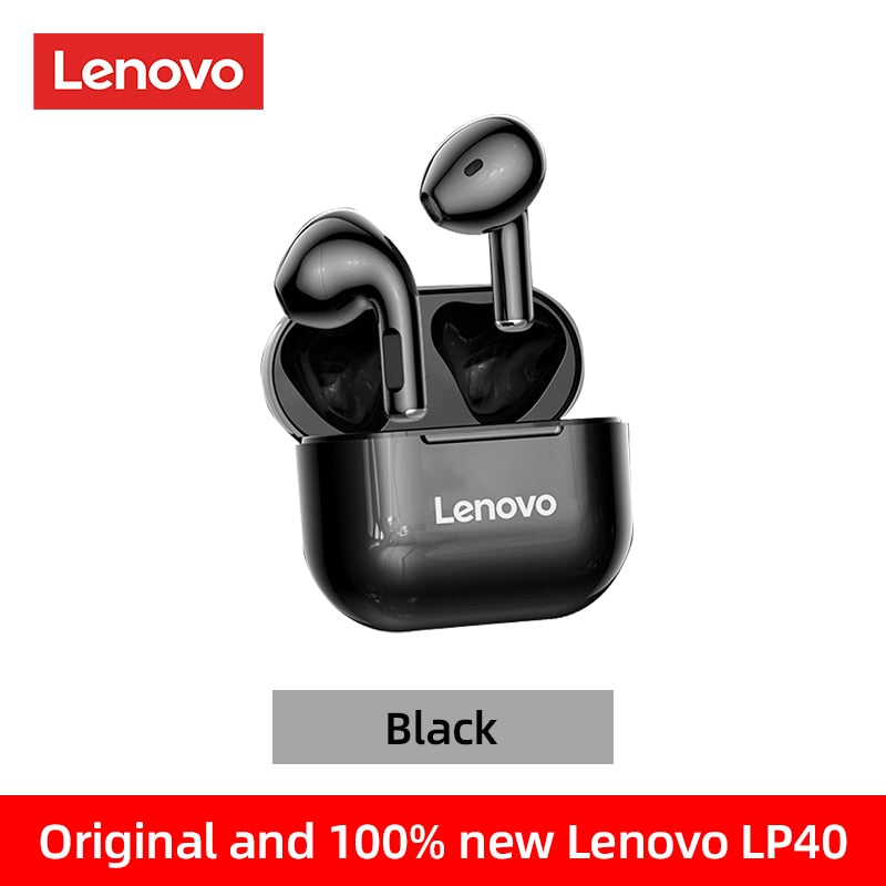 Original Lenovo LP40 Pro TWS Earphones Wireless Bluetooth 5.1 Sport Noise Reduction Headphones Touch Control 500mAH 2022 New