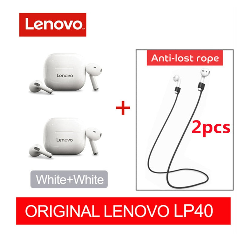 Original Lenovo LP40 Pro TWS Earphones Wireless Bluetooth 5.1 Sport Noise Reduction Headphones Touch Control 500mAH 2022 New