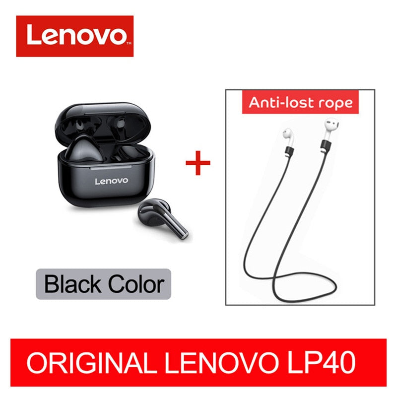 Original Lenovo LP40 Pro TWS Earphones Wireless Bluetooth 5.1 Sport Noise Reduction Headphones Touch Control 500mAH 2022 New