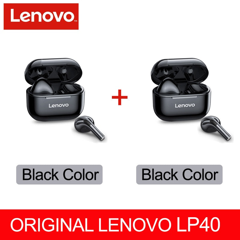 Original Lenovo LP40 Pro TWS Earphones Wireless Bluetooth 5.1 Sport Noise Reduction Headphones Touch Control 500mAH 2022 New