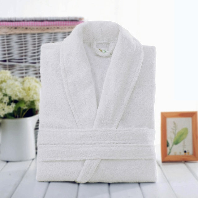 Casual Bathrobe 100% Cotton Terry Robe