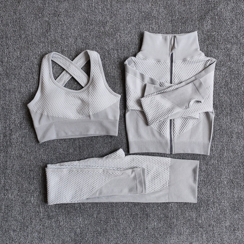 Your Favorite Workout Suit - Seamless Fitness Sets Longsleeve