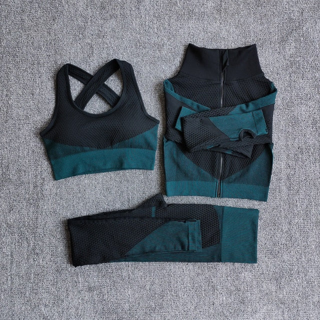 Your Favorite Workout Suit - Seamless Fitness Sets Longsleeve