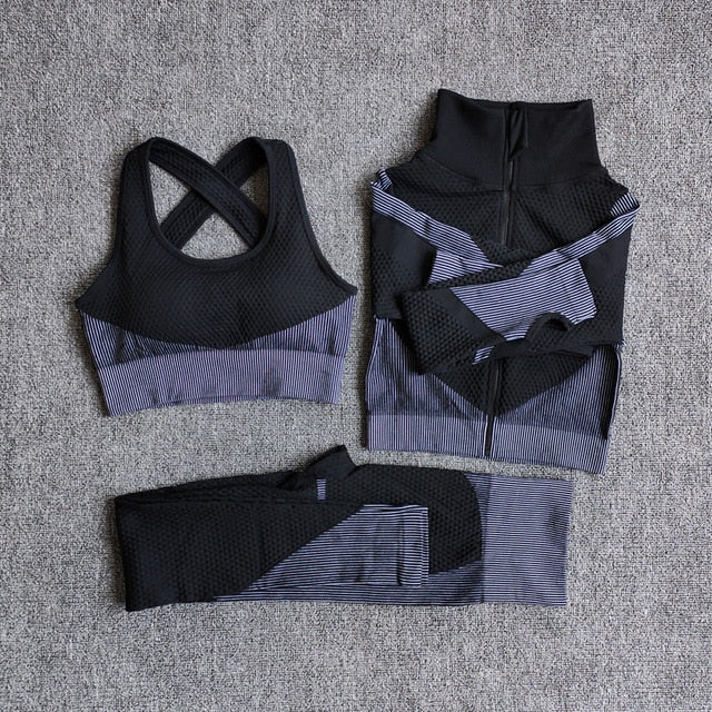 Your Favorite Workout Suit - Seamless Fitness Sets Longsleeve