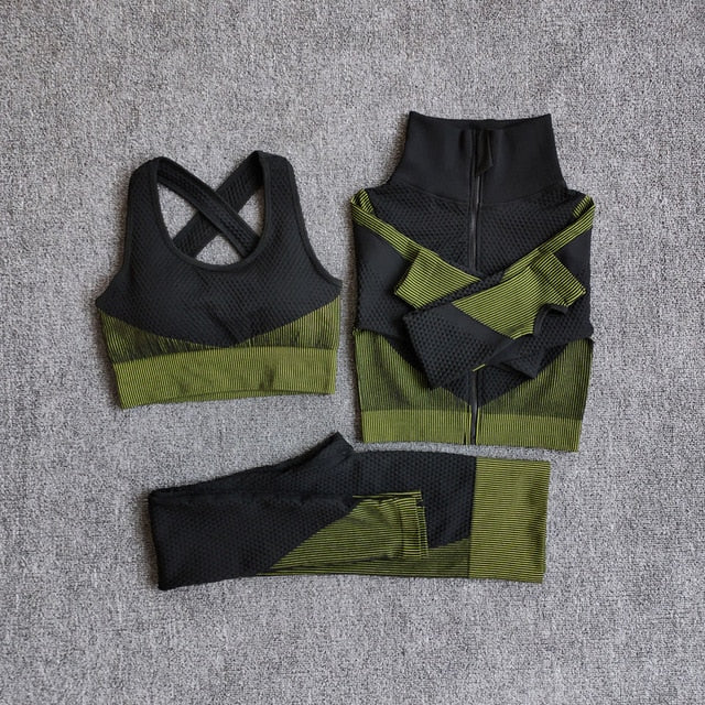Your Favorite Workout Suit - Seamless Fitness Sets Longsleeve